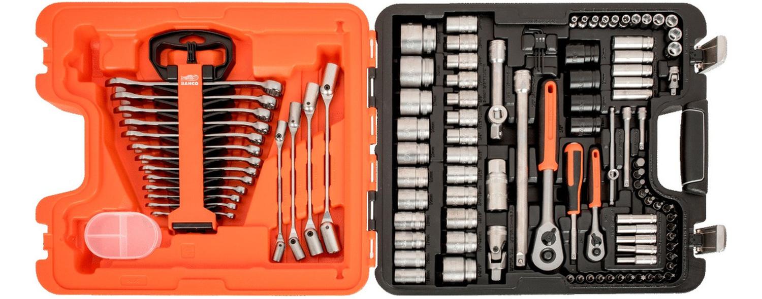 SET HERRAMIENTAS BAHCO DADOS S106 106 PIEZAS 1/4 1/2 LLAVES COMBINADAS - 2