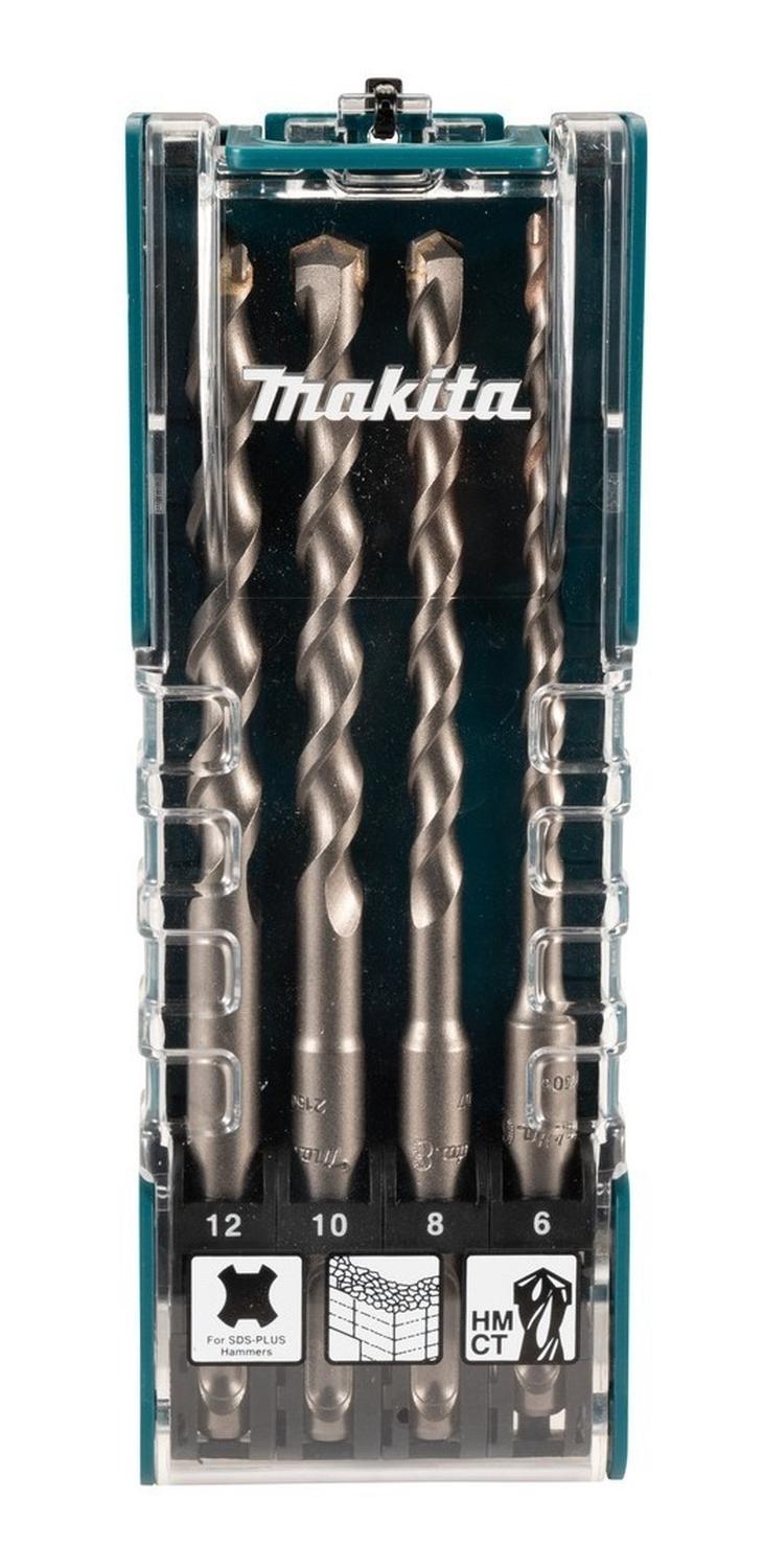 SET BROCA SDS-PLUS TCT 4 PZS (6, 8, 10, 12MM) MAKITA D-74756 - 1