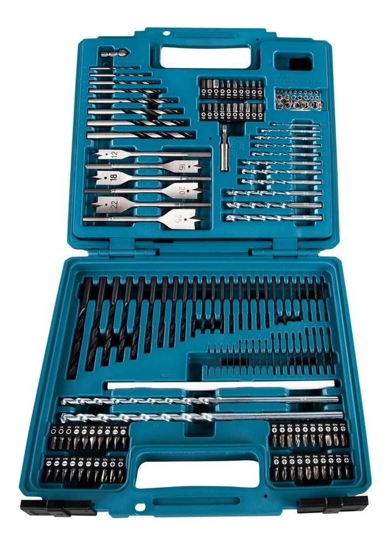 SET 212 PIEZAS BROCAS MAKITA BROCAS Y PUNTAS. MZ E-06270 32 X 12 CM - 1