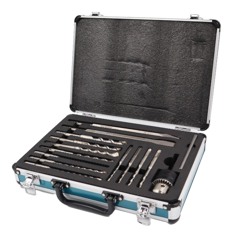 SET 14 PIEZAS CINCELES MAKITA CINCELES PUNTOS Y BROCAS SDS-PLUS D-71174 8 X 23 CM - 2