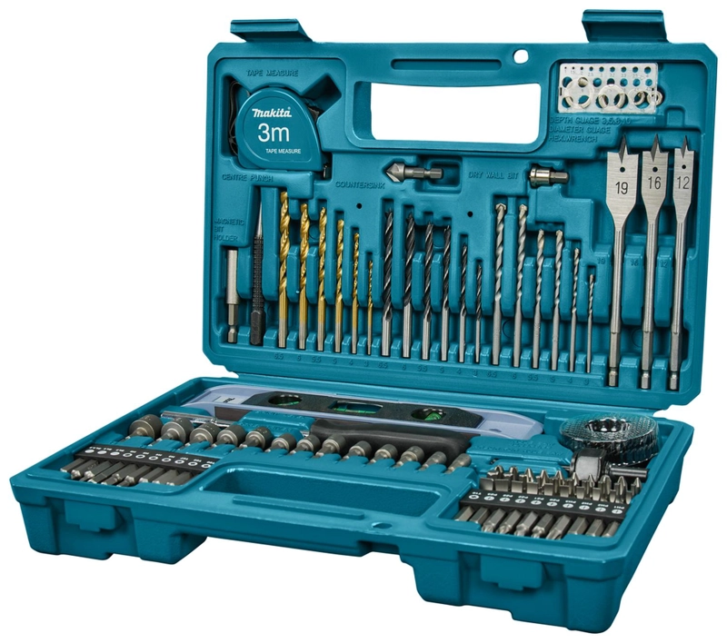 SET MAKITA E-10730 ACCESORIOS Y HERRAMIENTAS MANUALES 102 PIEZAS 22 X 8 CM - 3