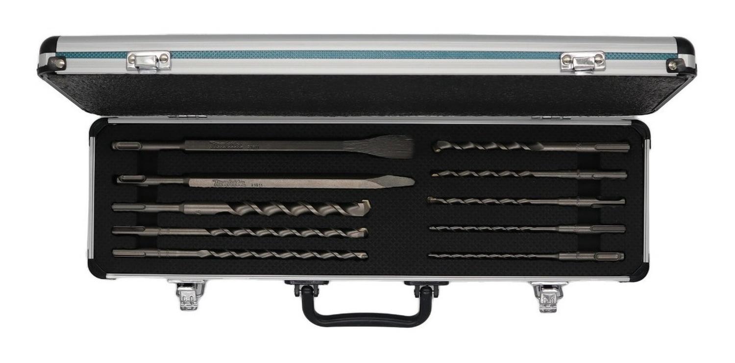 CAJA HERRAMIENTAS MAKITA 10 PIEZAS BROCA Y CINCEL TCT SDS-PLUS D-71990 6.5 X 15.5 CM - 2