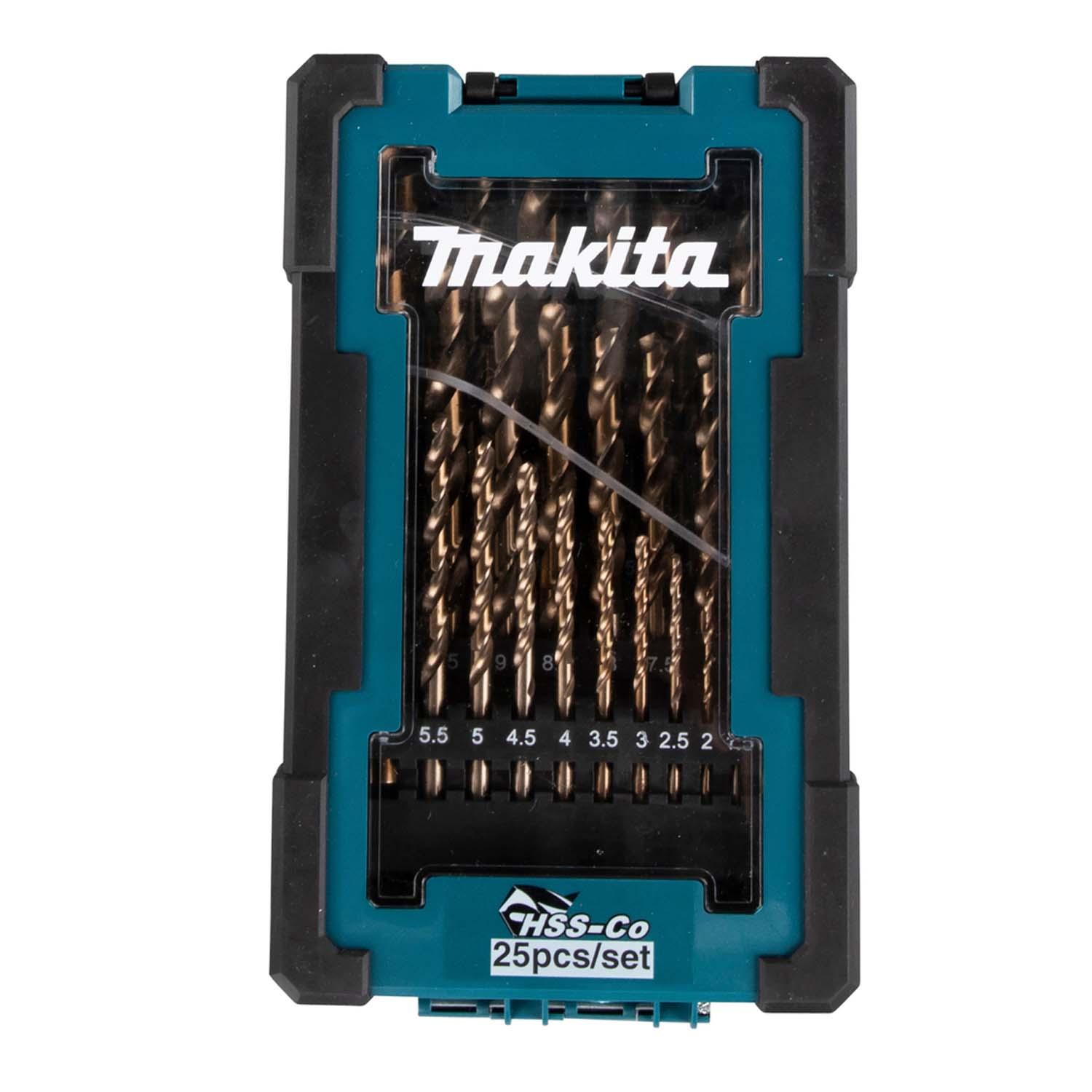 JUEGO DE BROCAS PARA METAL HSS- CO 1-13MM 25 PZAS - MAKITA - 2