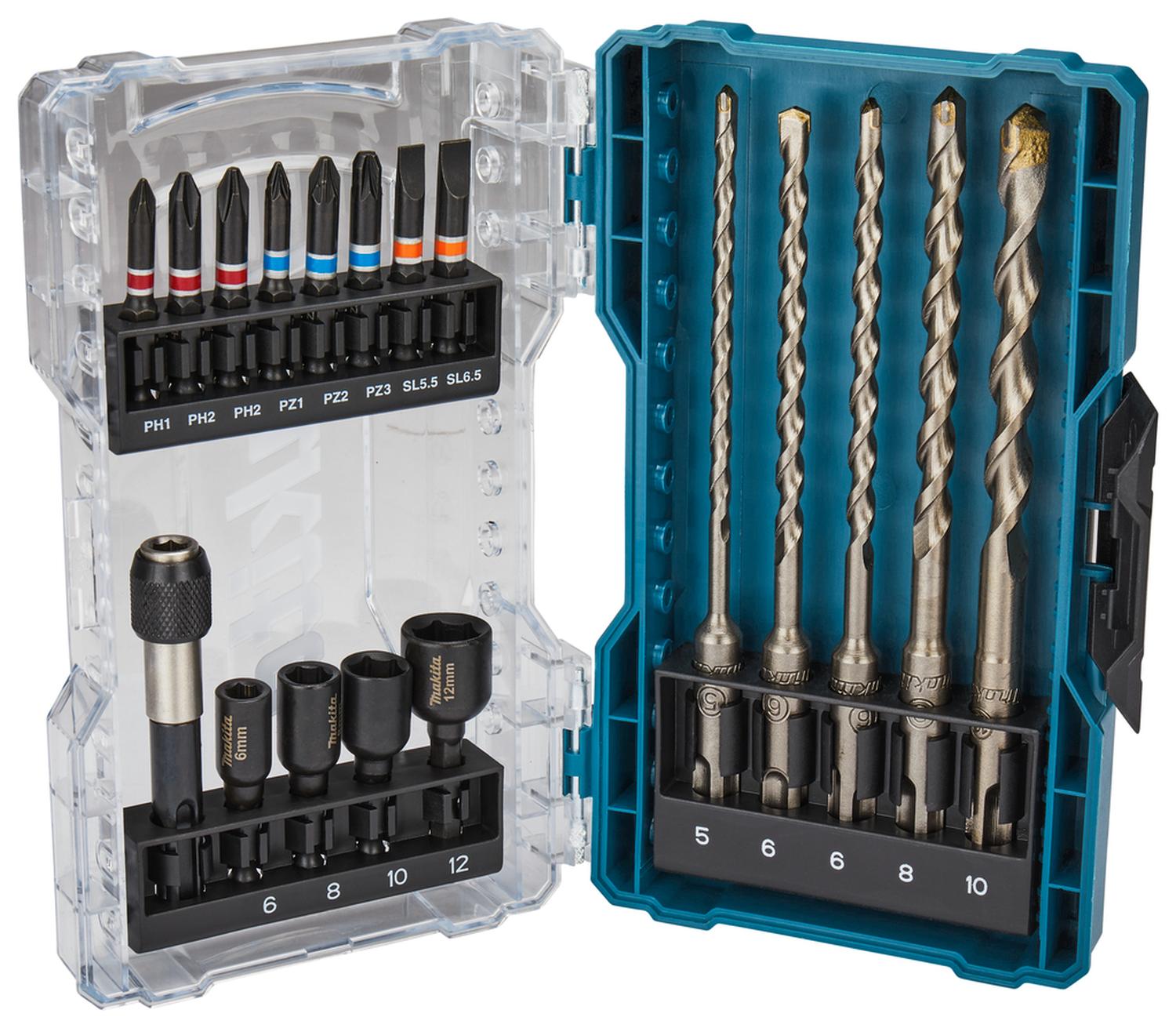 SET BROCAS SDS-PLUS Y PUNTAS 18 PZAS - MAKITA - 2