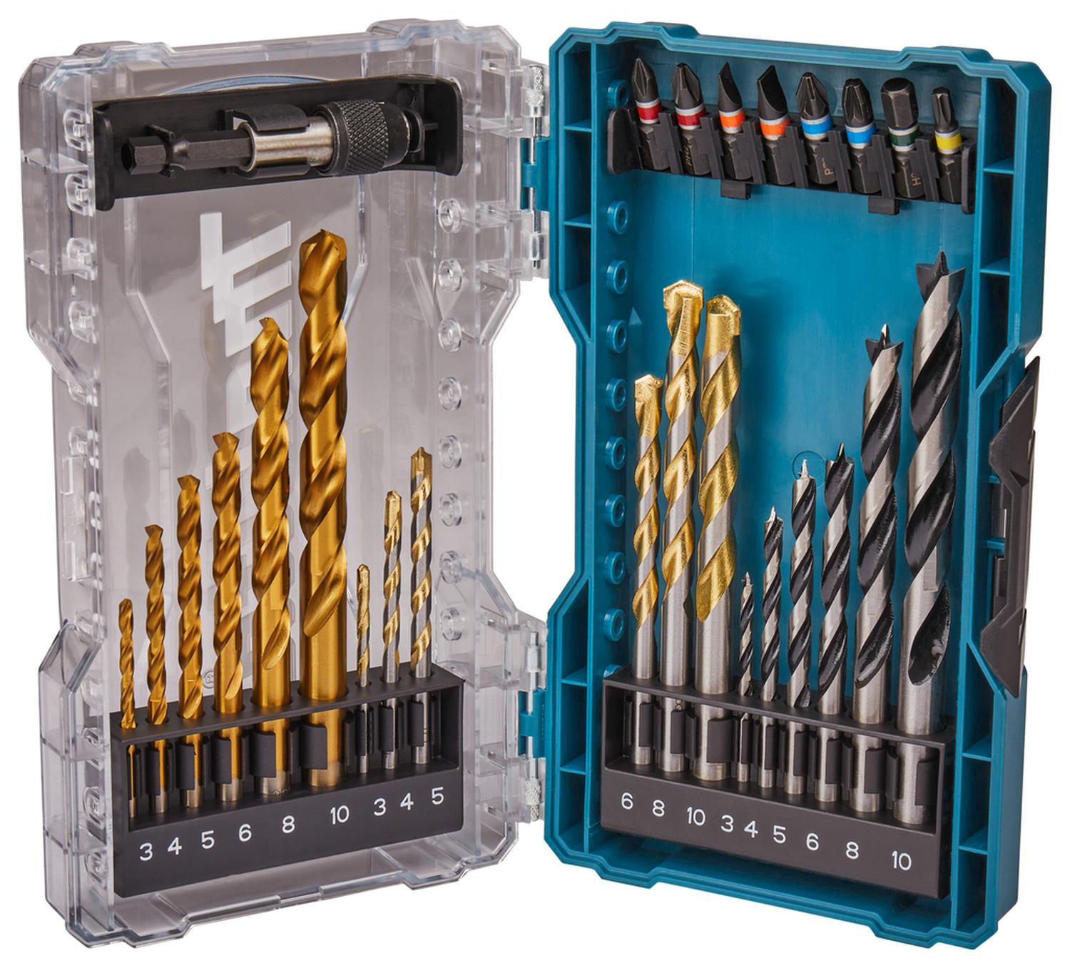 JUEGO DE BROCAS Y PUNTAS PARA ATORNILLAR 27 PZAS. - MAKITA - 1