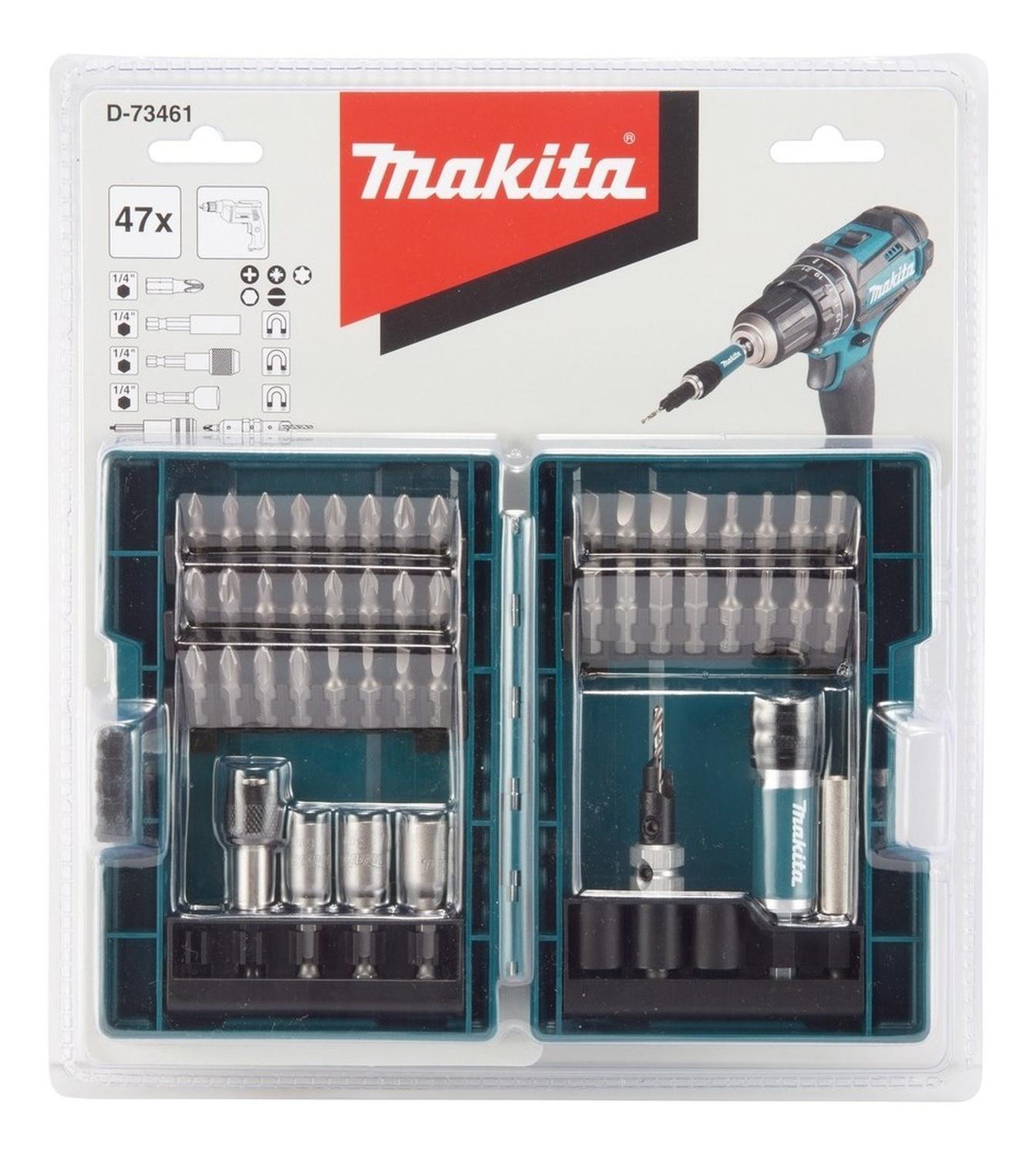JUEGO DE PUNTAS, VASOS Y MANDRIL GUIA 47 PZS. MAKITA D-73461 - 3