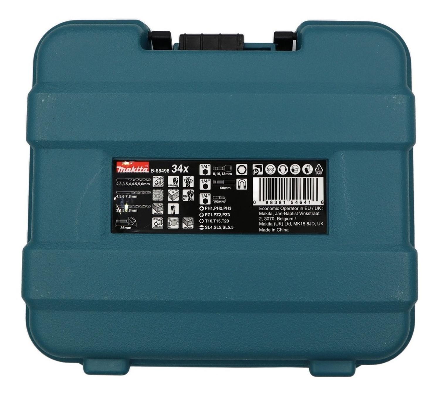 SET 34 PIEZAS BROCAS Y PUNTAS MAKITA B-68498 - 5