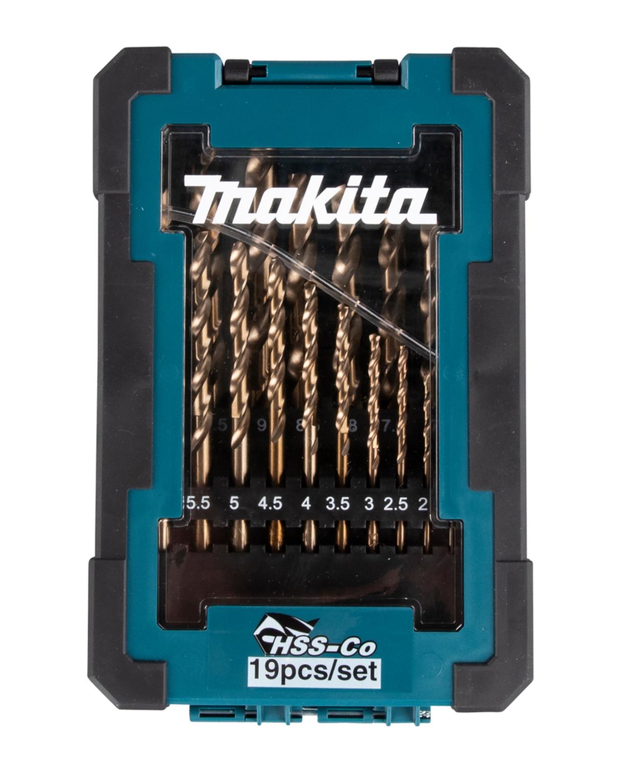 JUEGO DE BROCAS MAKITA HSS-CO PARA METAL HSS- CO 1-10 MM 19 PZAS - 1