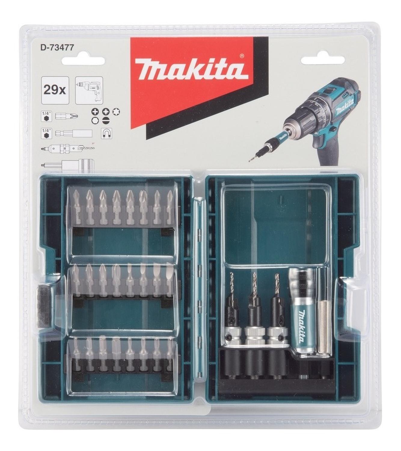 JUEGO DE PUNTAS Y AVELLANADORES 29 PZS. MAKITA D-73477 - 3