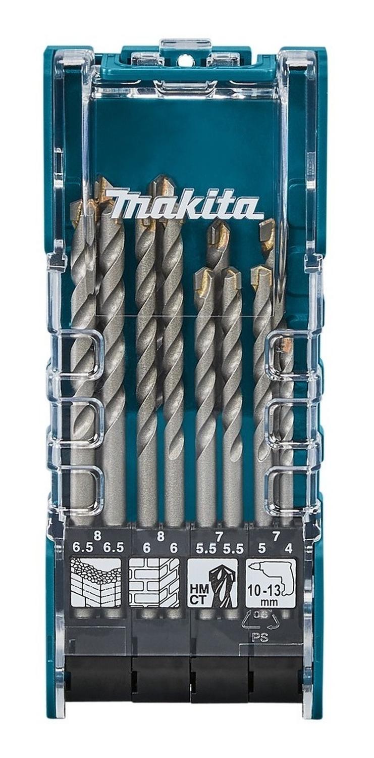 SET BROCAS CONCRETO TCT (4-8MM) 12 PZAS - MAKITA - 1