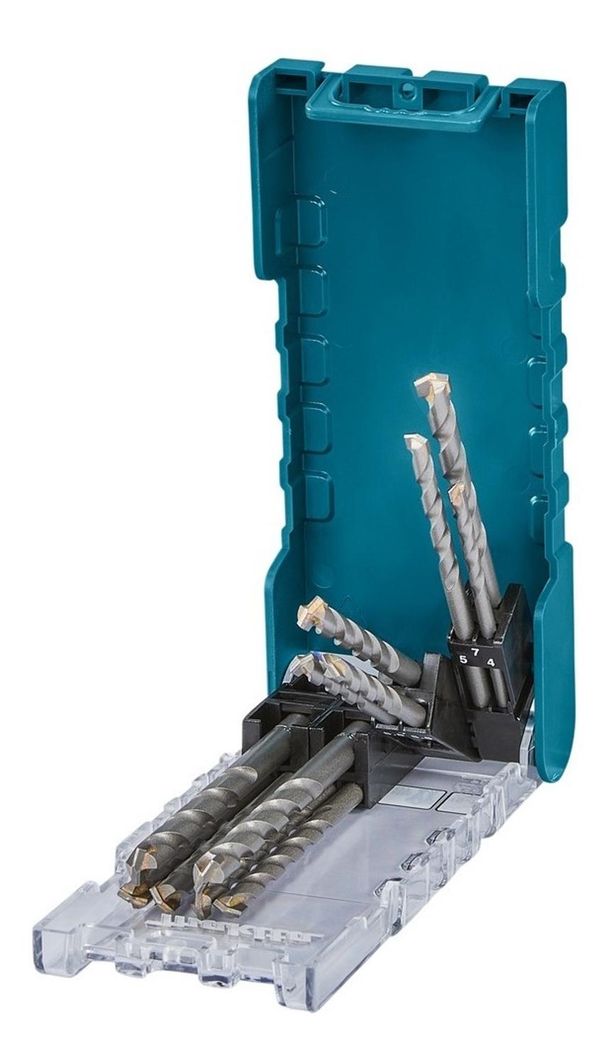 SET BROCAS CONCRETO TCT (4-8MM) 12 PZAS - MAKITA - 6