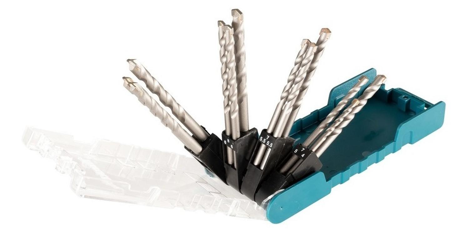SET BROCAS CONCRETO TCT (4-8MM) 12 PZAS - MAKITA - 9