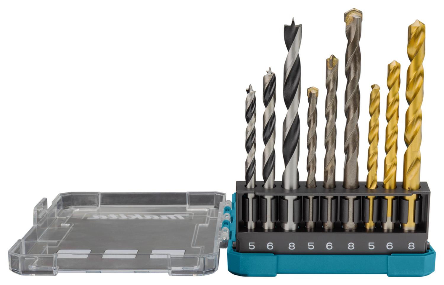 SET BROCAS PARA MADERA/METAL/CONCRETO (5-8) 9 PZAS-MAKITA - 5