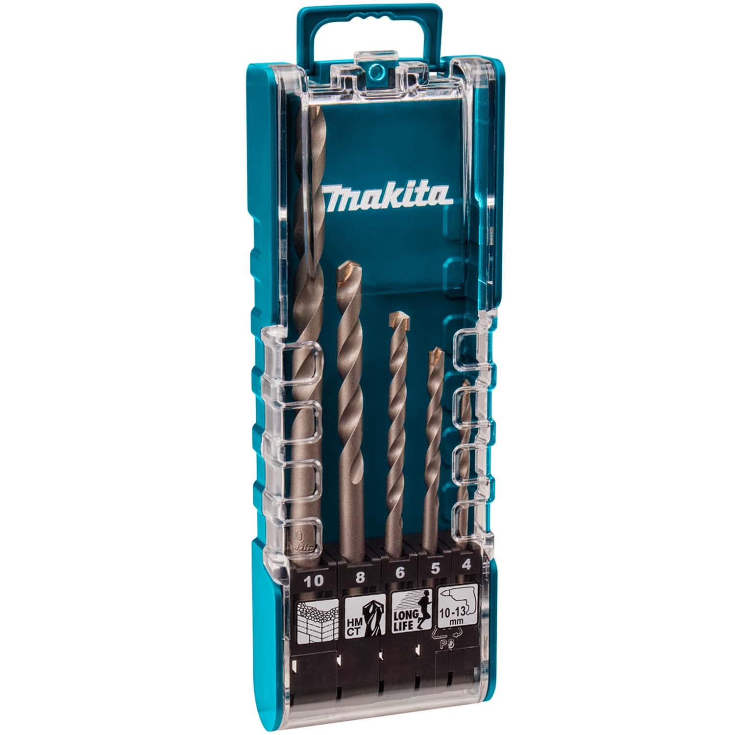 JUEGO DE BROCAS PARA CONCRETO (4-10MM) - 5 PZAS - MAKITA - 2