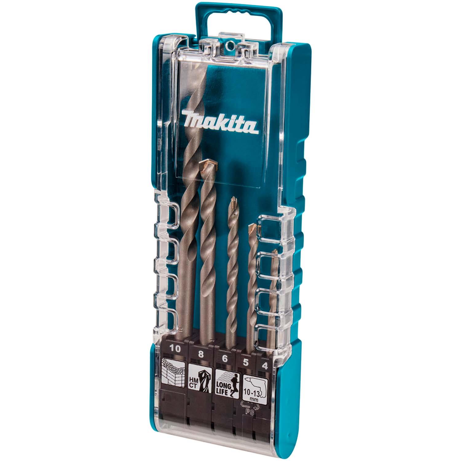 JUEGO DE BROCAS PARA CONCRETO (4-10MM) - 5 PZAS - MAKITA - 3