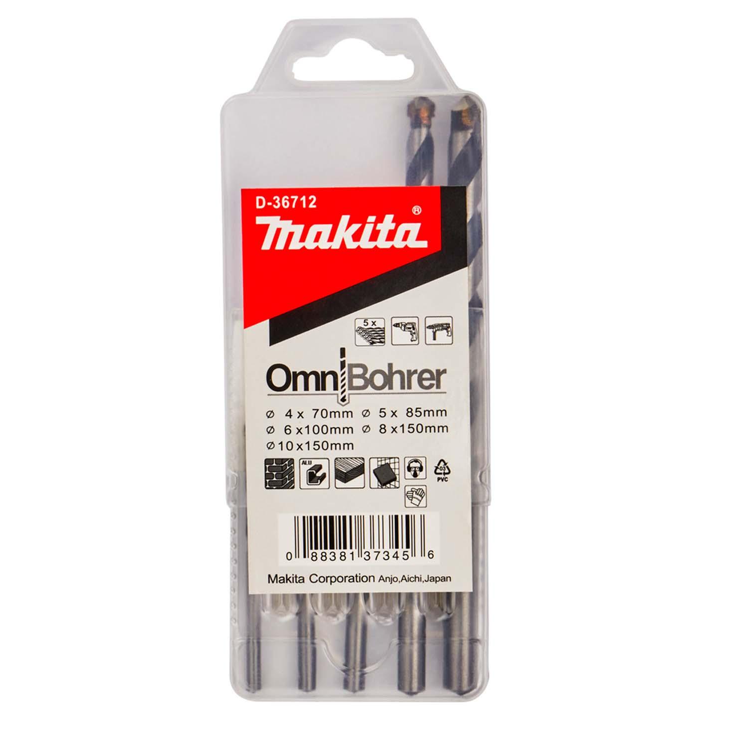 JUEGO BROCAS MAKITA OMNIBOHRER MULTIMATERIAL (4-10 MM) 5 PZAS - 3