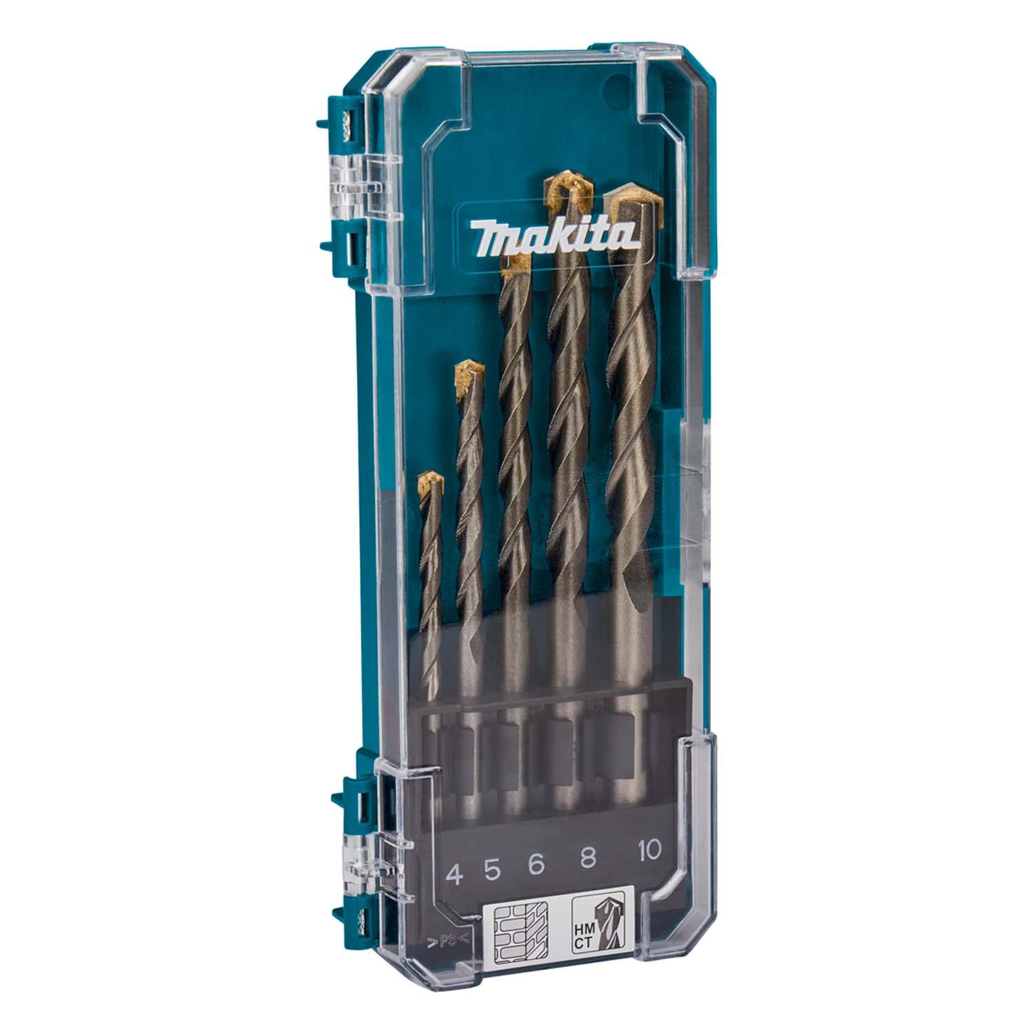 JUEGO DE BROCAS PARA CONCRETO (4-10MM) 5 PZAS - MAKITA - 3