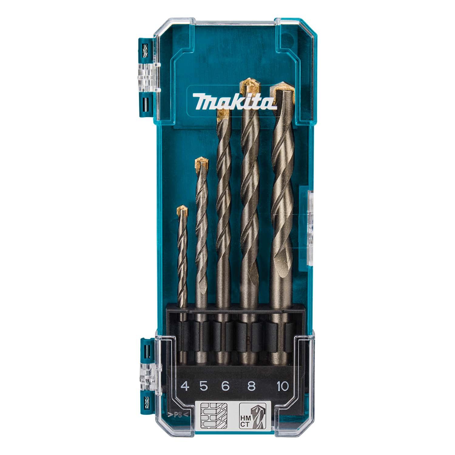 JUEGO DE BROCAS PARA CONCRETO (4-10MM) 5 PZAS - MAKITA - 4