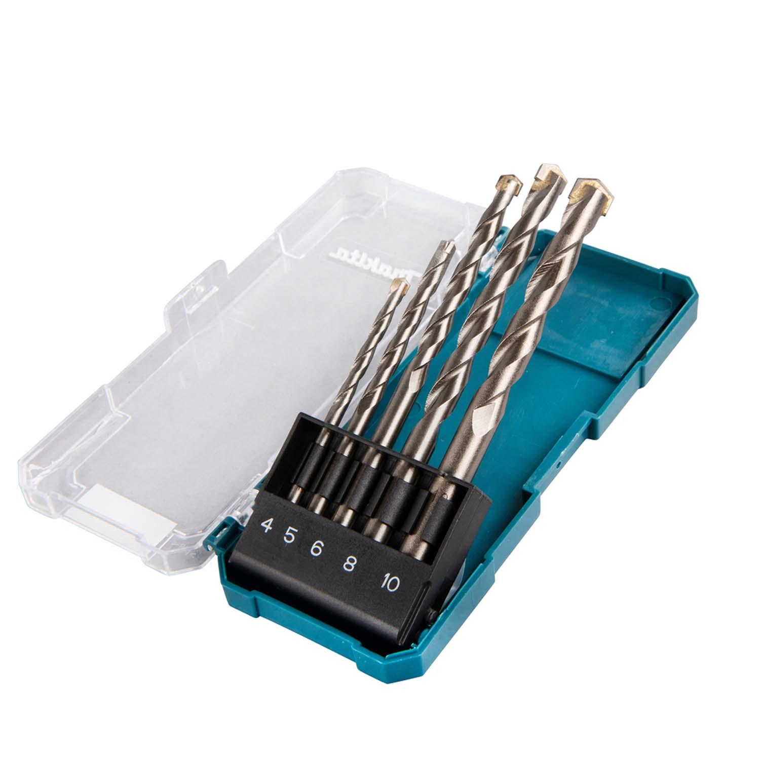 JUEGO DE BROCAS PARA CONCRETO (4-10MM) 5 PZAS - MAKITA - 5