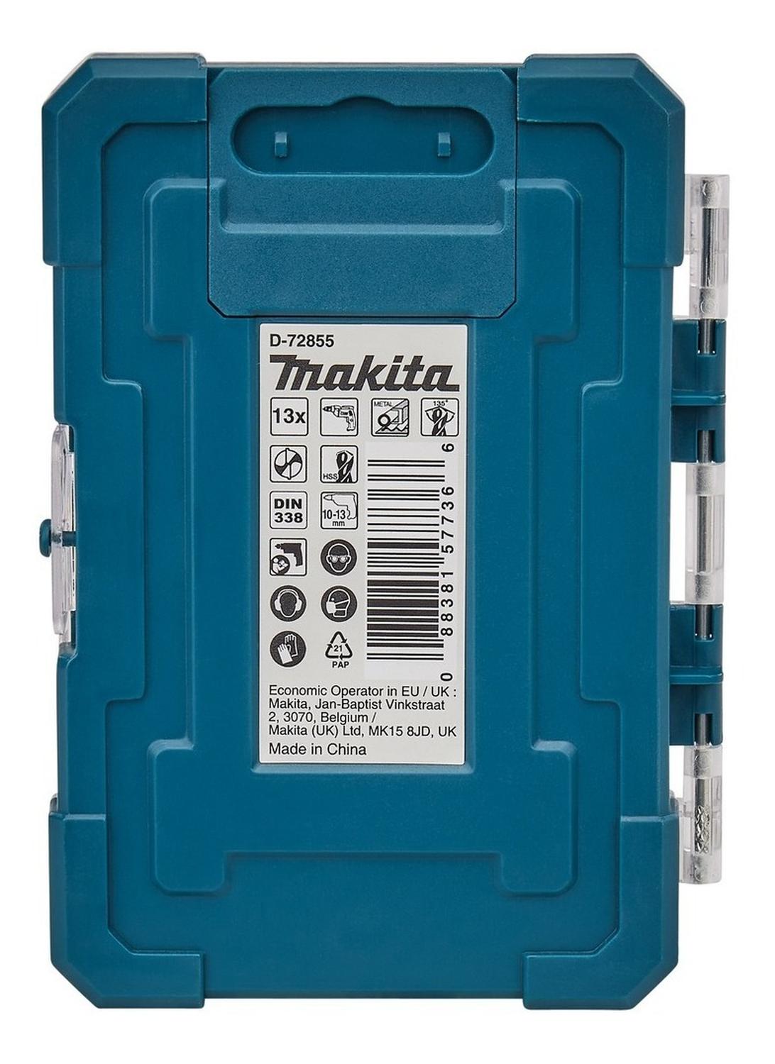 SET 13 BROCAS HSS-TIN METAL SURTIDO MAKTA D-72855 - 2