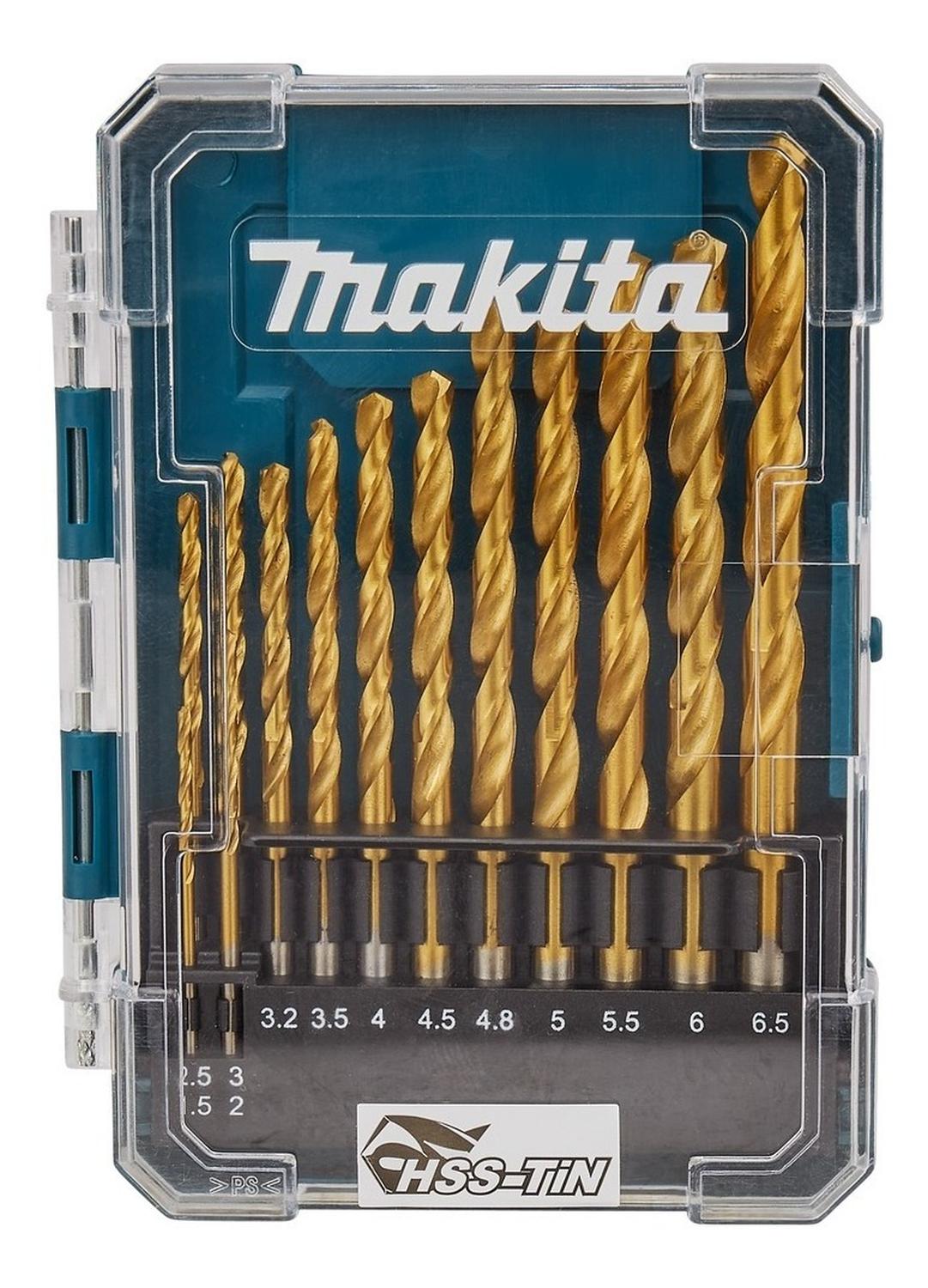 SET 13 BROCAS HSS-TIN METAL SURTIDO MAKTA D-72855 - 3