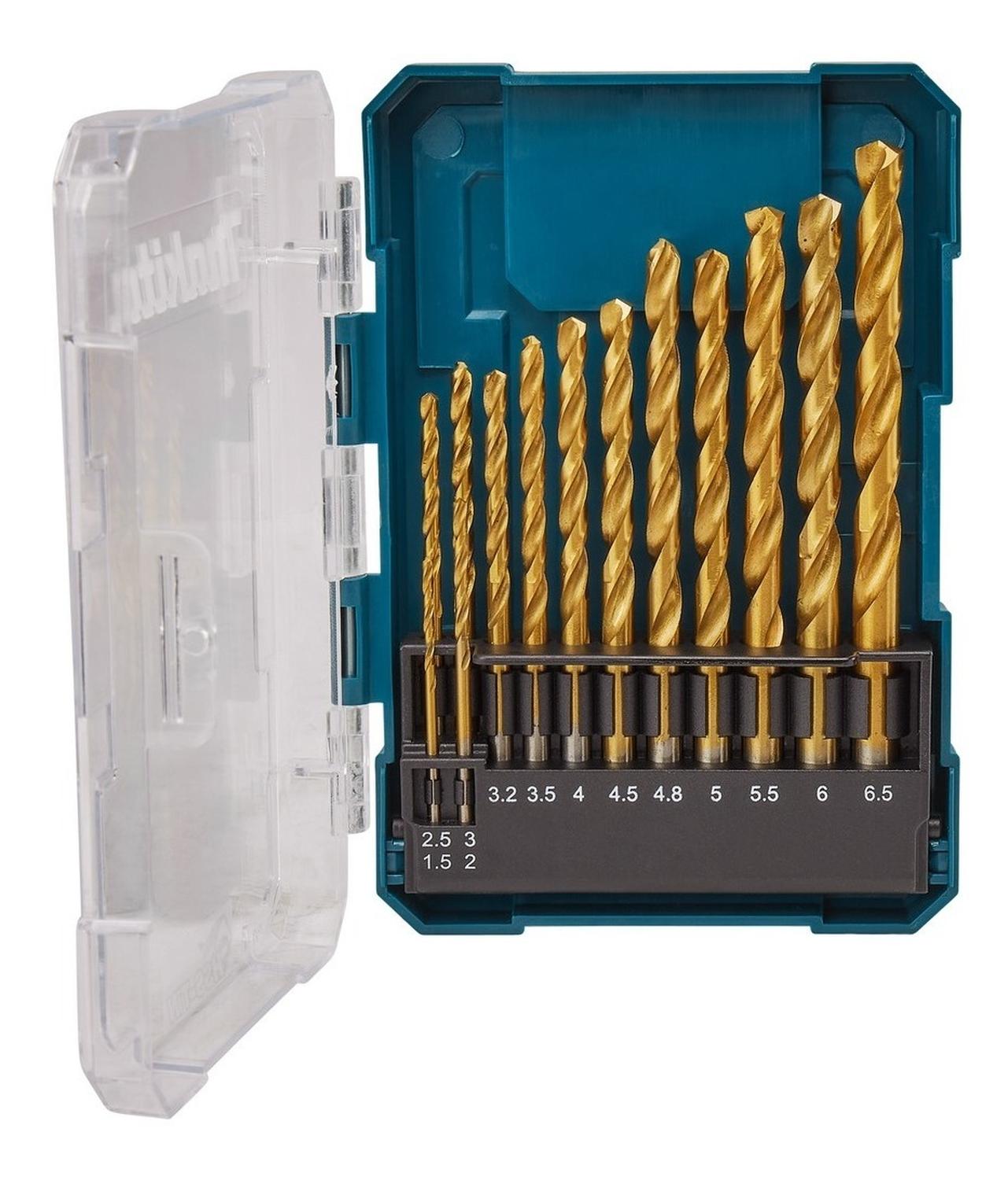 SET 13 BROCAS HSS-TIN METAL SURTIDO MAKTA D-72855 - 4