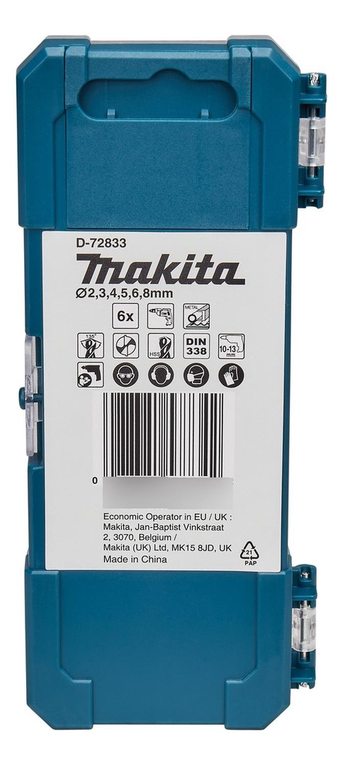SET BROCA MAKITA HSS-TIN METAL SURTIDO 6 PZS ECO - 3