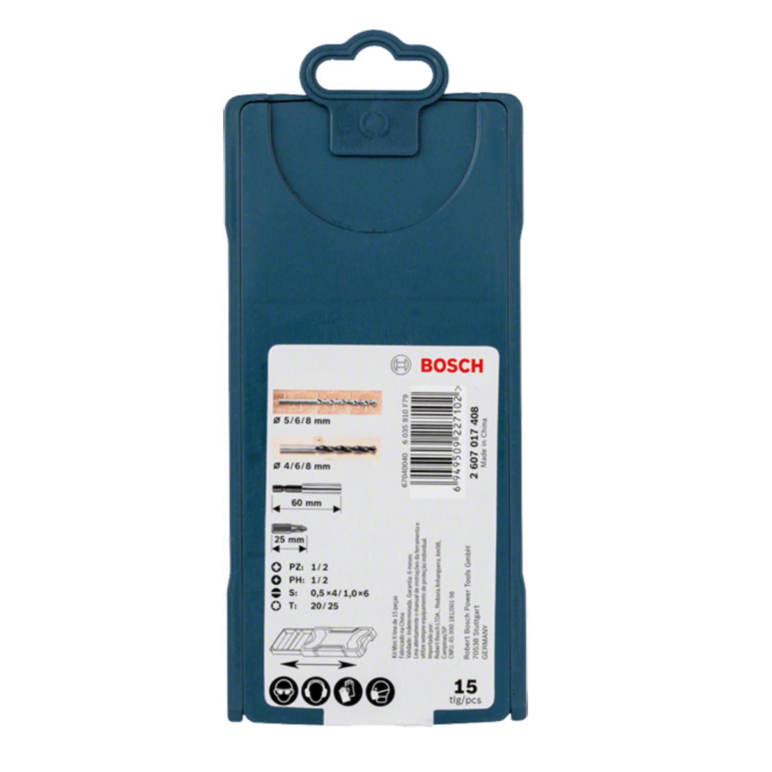 SET PUNTAS Y BROCAS MINI X-LINE 15 PZAS. - BOSCH - 4