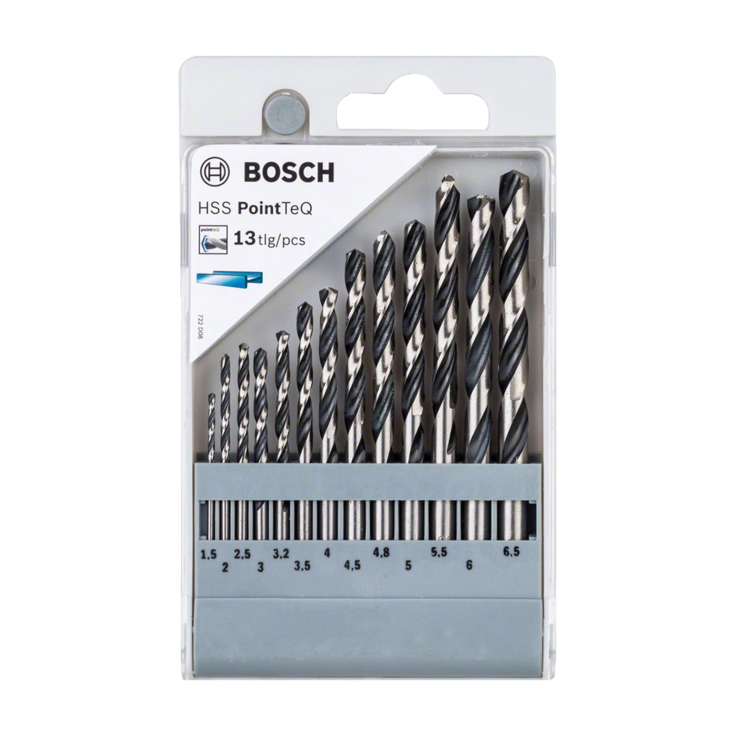 SET BROCAS BOSCH PARA METAL HSS-POINTTEQ 13 PZAS - 2