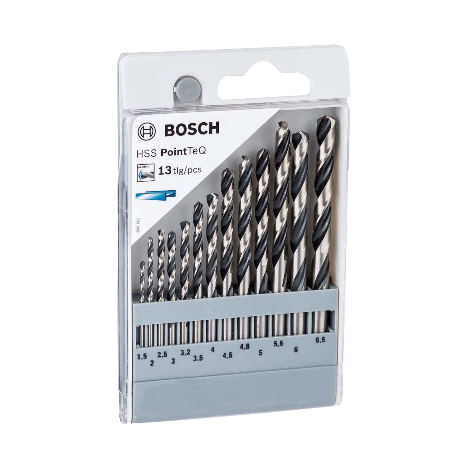 SET BROCAS BOSCH PARA METAL HSS-POINTTEQ 13 PZAS - 3
