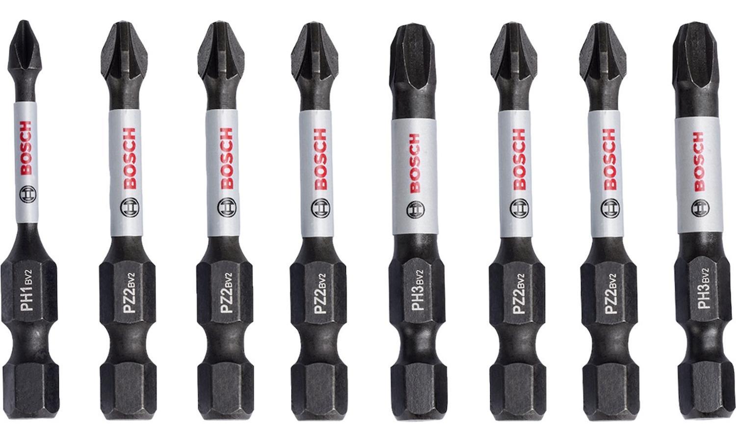 8 PUNTAS BOSCH IMPACT CONTROL PH1 PH2 PH3 PZ2 PZ3X50 MM - 1