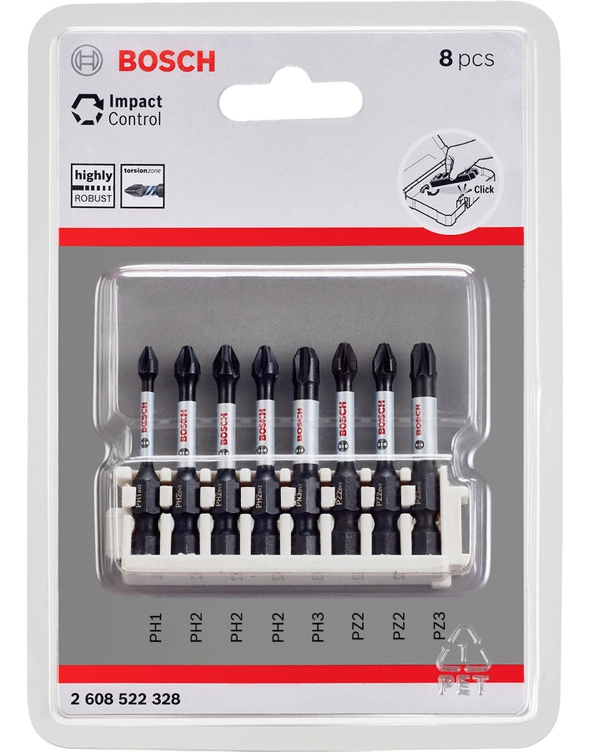 8 PUNTAS BOSCH IMPACT CONTROL PH1 PH2 PH3 PZ2 PZ3X50 MM - 2