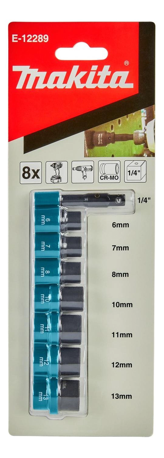 JUEGO DE DADOS MAKITA E-12289 DE IMPACTO 1/4 8 PIEZAS - 5