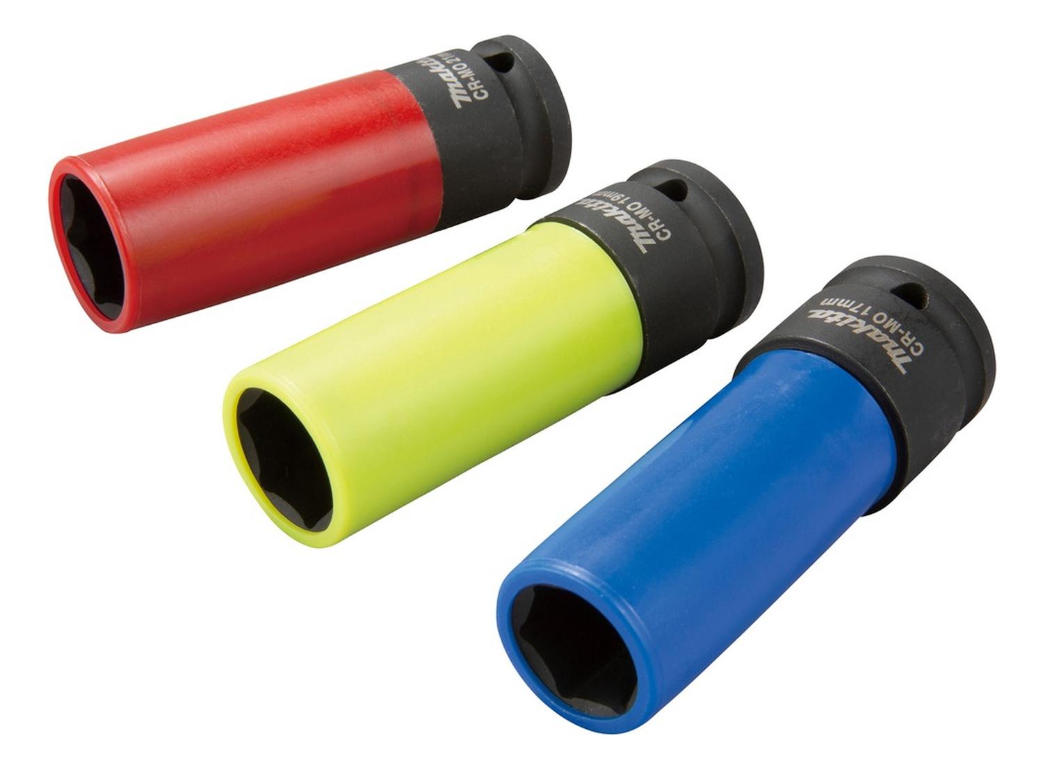 SET 3 DADOS DE IMPACTO 1/2 PARA TUERCAS DE RUEDA MAKITA - 2