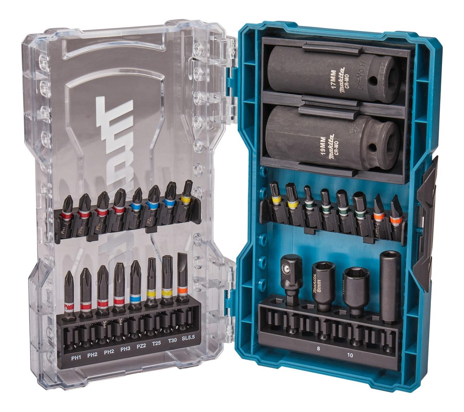 SET PUNTAS, ADAPTADORES Y DADOS 30 PZAS . - MAKITA - 1