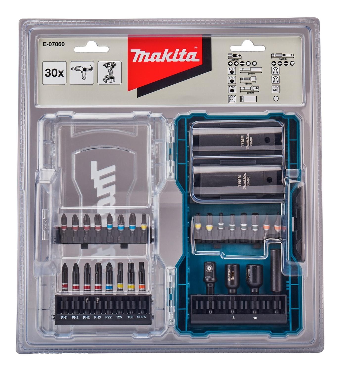 SET PUNTAS, ADAPTADORES Y DADOS 30 PZAS . - MAKITA - 5