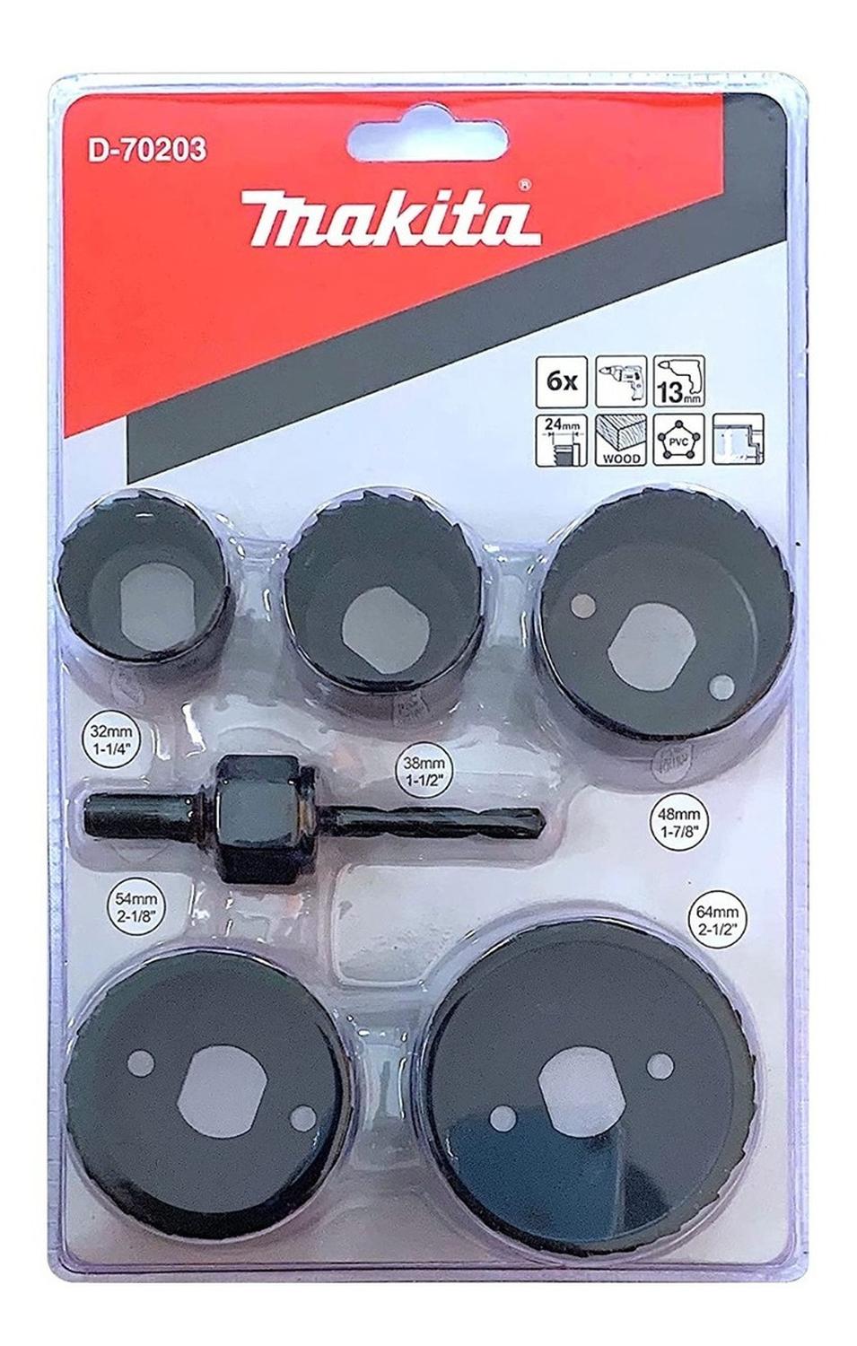 SET SIERRAS COPAS MAKITA 6 PIEZAS D-70203 - 2