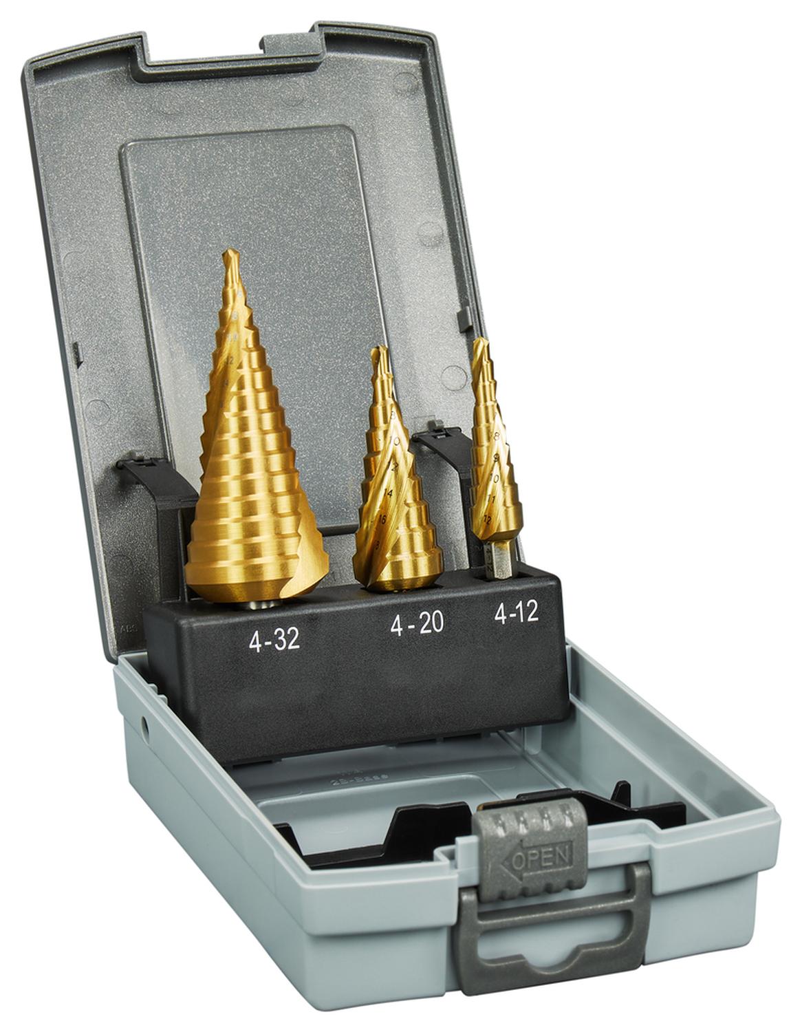 SET BROCAS ESCALONADAS ESPIRAL TITANIUM 3 PZAS. - MAKITA - 3