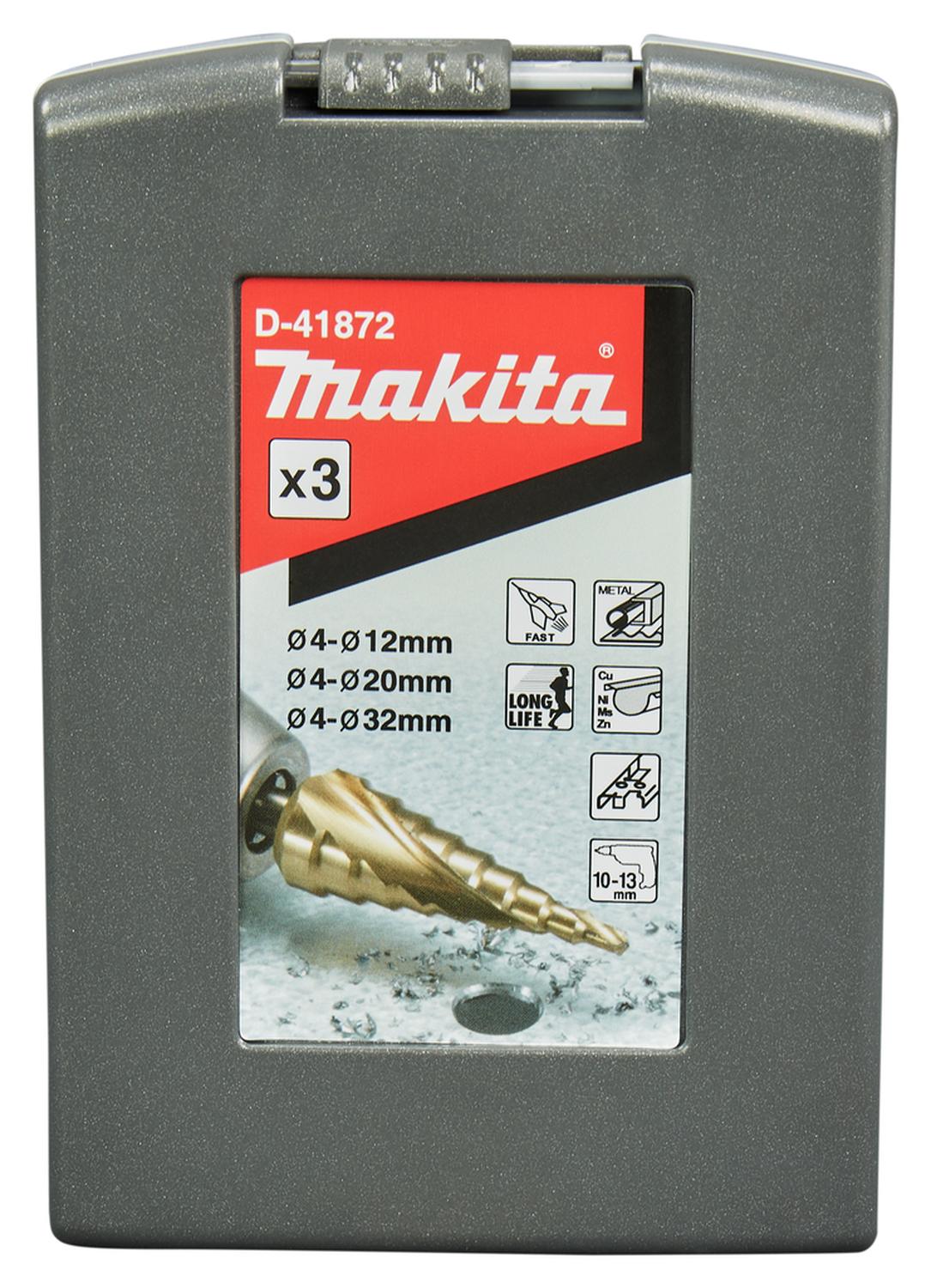SET BROCAS ESCALONADAS ESPIRAL TITANIUM 3 PZAS. - MAKITA - 5