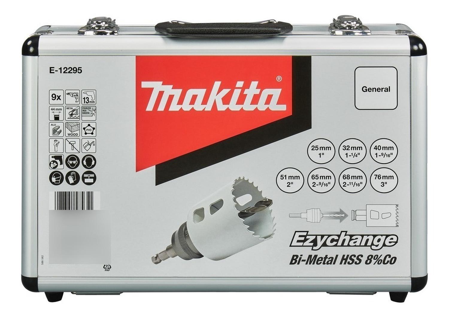 SET 9 PIEZAS SIERRA COPA EZYCHANGE BI-METAL HSS 8% CO MAKITA - 6
