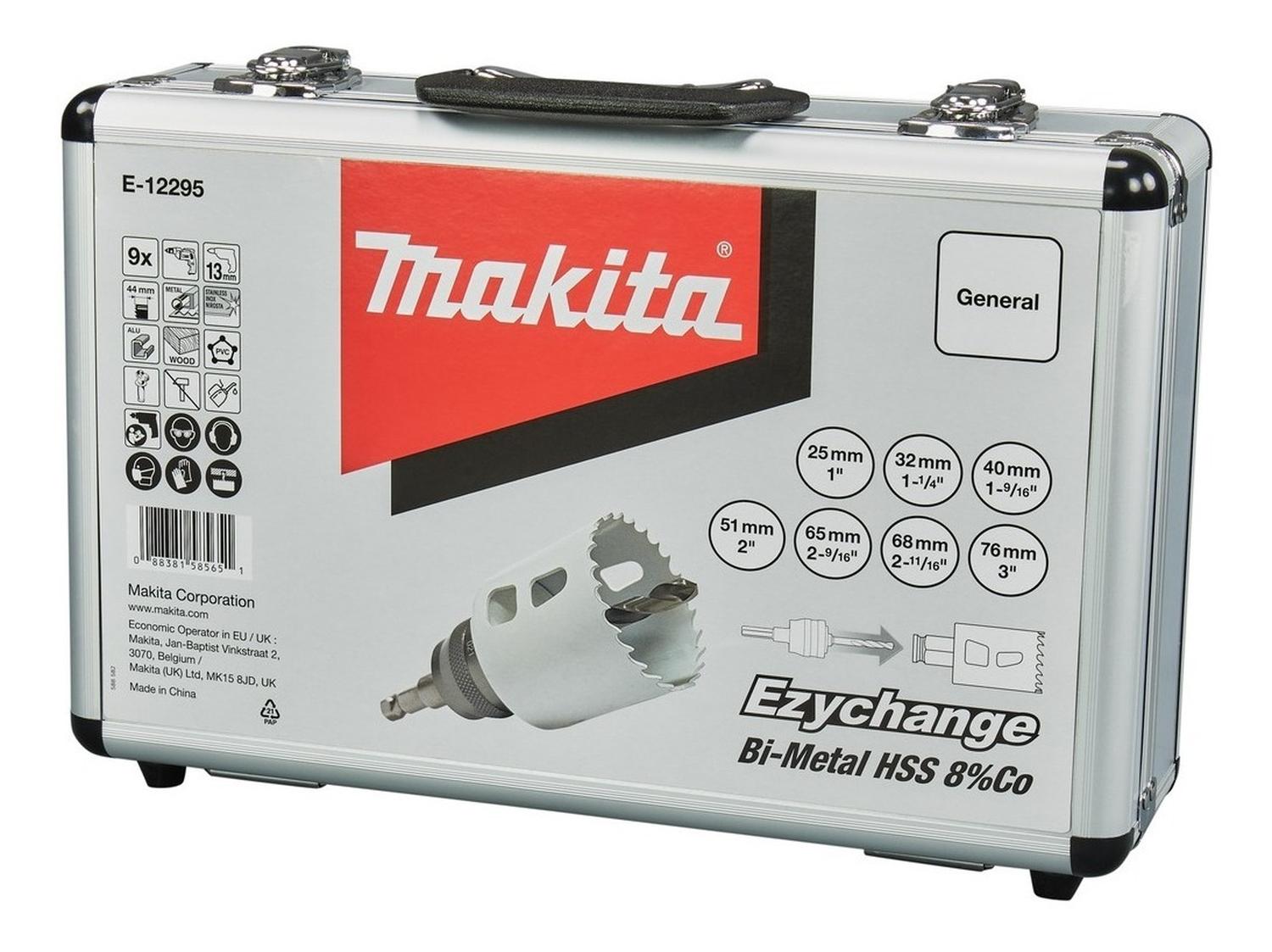 SET 9 PIEZAS SIERRA COPA EZYCHANGE BI-METAL HSS 8% CO MAKITA - 8
