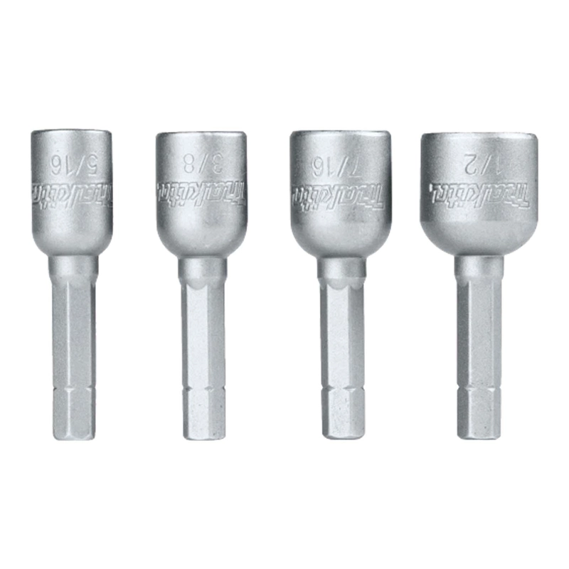SET 4 VASOS MAGNE TICOS 5/16'', 3/8'', 7/16'', 1/2'' - MAKITA - 1