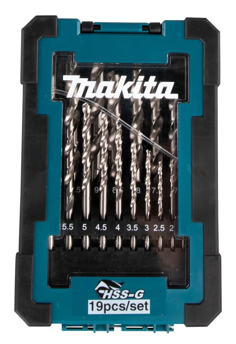 SET BROCAS MAKITA D-67549 PARA METAL HSS-G (1-10 MM) 19 PZAS - 3