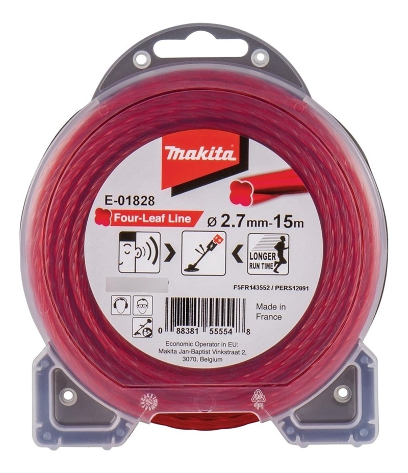 HILO MAKITA E-01828 NYLON ESTRIADO ORILLADORA 2.7 MMX15M - 1