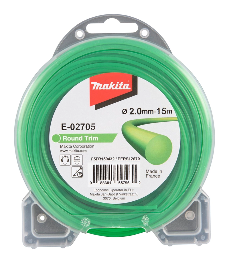 HILO NYLON REDONDO VERDE 2.0MM X 15M MAKITA E-02705 - 1