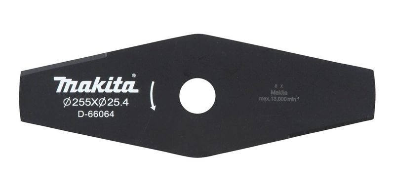 CUCHILLA METAL 2 PUNTAS 255X25,4X2MM MAKITA D-66064 - 1