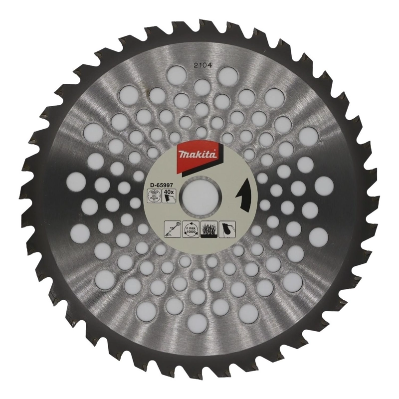 DISCO MAKITA D-65997 SIERRA DESBROZADORA 255X25.4X1.25 MM 40D - 1