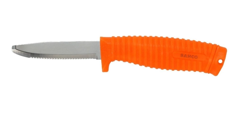 CUCHILLO DE RESCATE FLOTANTE CON MANGO FLUORESCENTE BAHCO - 4