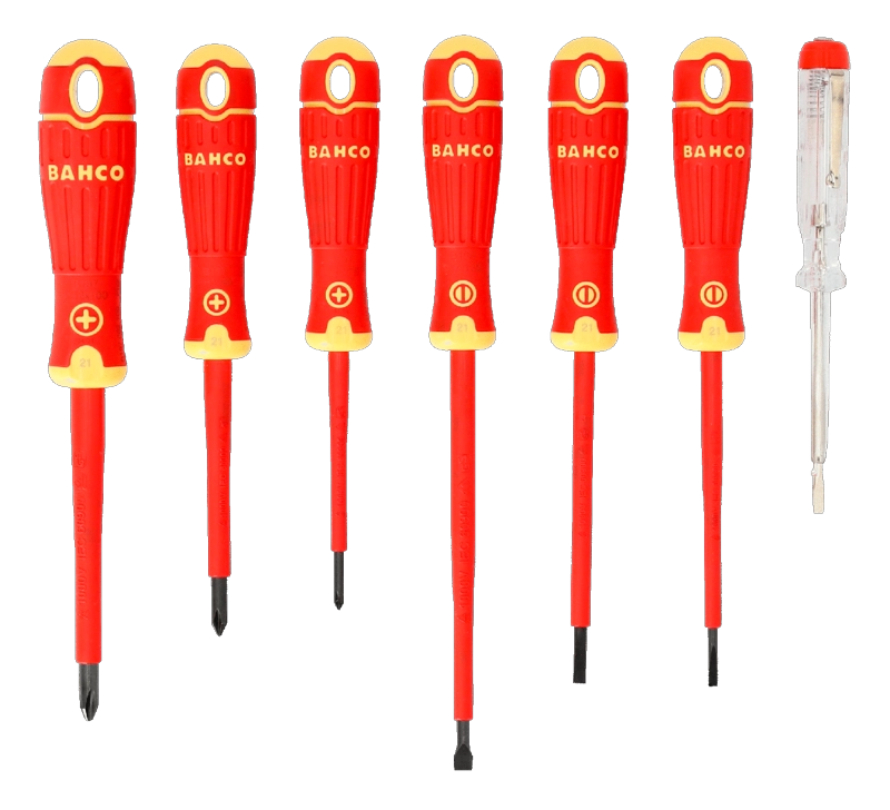 SET DESTORNILLADORES AISLADOS BAHCOFIT 1.000 V 7 PZAS - BAHCO - 1