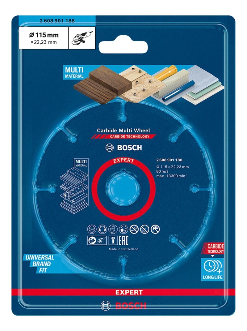 DISCO DE CORTE MULTI-WHEEL BOSCH PARA ESMERIL 115MM - 8
